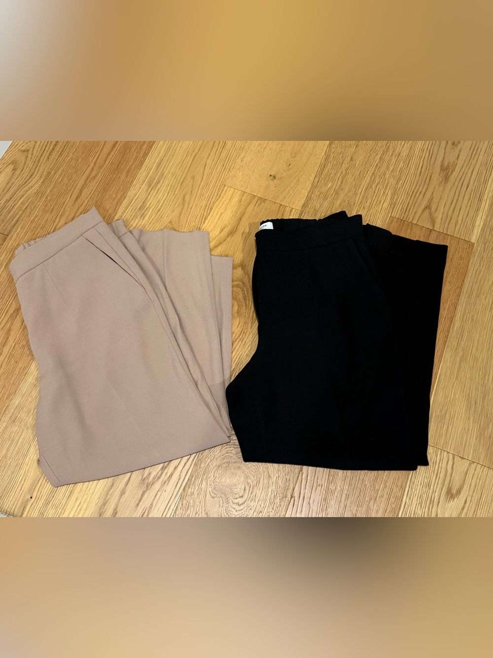 Aritzia Babaton Ankle Straight Leg Pants Bundle Black Taupe Tan Beige Size 10